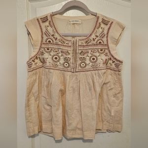 Lucky Brand Embroidered Top